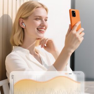 TAGRY Bluetooth Headphones True Wireless Earbuds 60H Playback LED Power Display Earphones with Wireless Charging Case IPX5 Waterproof in-Ear Ear buds with Mic for TV Smart Phone Laptop Computer Sports - Image 5