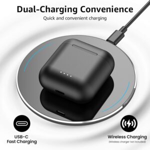 TOZO T6 Wireless Earbuds, Bluetooth Ear Buds, Stereo Sound in Ear Headphones, 50 Hours Playtime, AI Clear Call, Wireless Charging Case, APP Customizable EQs, IPX8 Waterproof Earphones - Image 4