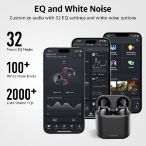 TOZO T6 Wireless Earbuds, Bluetooth Ear Buds, Stereo Sound in Ear Headphones, 50 Hours Playtime, AI Clear Call, Wireless Charging Case, APP Customizable EQs, IPX8 Waterproof Earphones - Image 6
