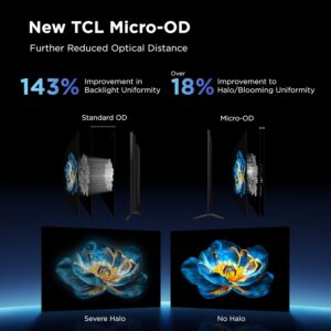 TCL 75 Inch Class QM6K Series | Mini LED QLED 4K HDR | 75QM6K, 2025 Model | 120HZ-144HZ High Brightness Smart Google TV Dolby Atmos Onkyo Audio | Voice Remote Alexa Gaming Streaming Television - Image 8