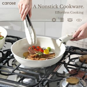 CAROTE 19pcs Pots and Pans Set, Nonstick Cookware Set Detachable Handle, Induction Kitchen Cookware Sets Non Stick with Removable Handle, RV Cookware Set, Oven Safe - Image 7