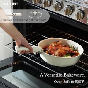 CAROTE 19pcs Pots and Pans Set, Nonstick Cookware Set Detachable Handle, Induction Kitchen Cookware Sets Non Stick with Removable Handle, RV Cookware Set, Oven Safe - Image 8