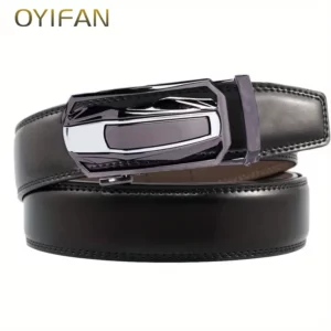 New Men's Genuine Leather Belt Alloy Buckle Ratchet Belt Top Quality Belt Fashion Belt for Men - Image 5