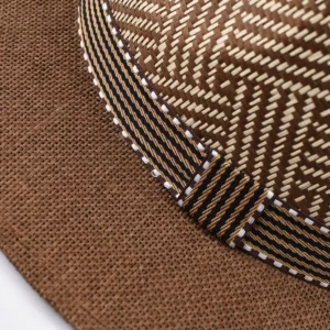Summer Straw Hat Outdoor Panama Man Gentleman Holiday Sun Hat - Image 5