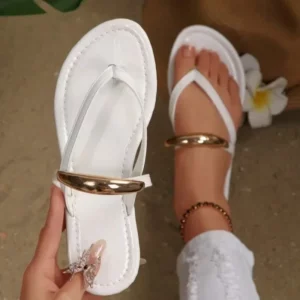 Women Slippers Lightweight Clip Toe Flat Slides Sandals Thick Sole Ladies Flip-flop Shoes Outdoor Beach Slippers Slides Women - Image 1