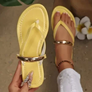 Women Slippers Lightweight Clip Toe Flat Slides Sandals Thick Sole Ladies Flip-flop Shoes Outdoor Beach Slippers Slides Women - Image 2
