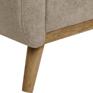 Ball & Cast 67.7" Loveseat Sofa,Mid Century Modern Love Seat Couches for Living Room,Button Tufted Upholstered Small Couch with Solid Wood Legs for Bedroom,Apartment,Office,Easy Assembly,Camel - Image 8