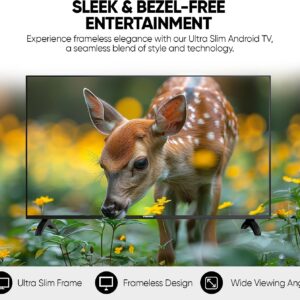 Nikai 50" Ultra HD 4K Smart LED TV, Android 13, Built-in WiFi, 60Hz Refresh Rate, Quad-Core Processor, 3 HDMI Ports, 2 USB Ports, Slim Frame - UHD5010SLED - Image 3