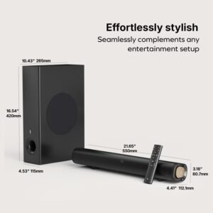 Creative Stage Pro - 2.1 Soundbar with Dolby Audio, HDMI, Bluetooth 5.3, USB Audio, For TV, PC and mobile - Image 5