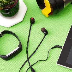 JBL Tune 110 Wired In-Ear Headphones, Deep and Powerful Pure Bass Sound, 1-Button Remote/Mic, Tangle-Free Flat Cable, Ultra Comfortable Fit - Black, JBLT110BLK - Image 5