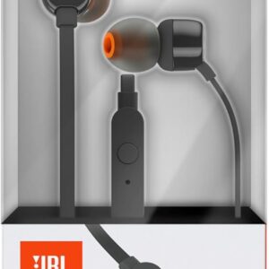 JBL Tune 110 Wired In-Ear Headphones, Deep and Powerful Pure Bass Sound, 1-Button Remote/Mic, Tangle-Free Flat Cable, Ultra Comfortable Fit - Black, JBLT110BLK - Image 7