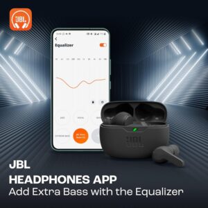 JBL Wave Beam True Wireless Earbuds, Deep Bass, Comfort Fit, 32H Battery, Smart Ambient, TalkThru, Hands-Free + VoiceAware, Water and Dust Resistant - Black, JBLWBEAMBLK - Image 3