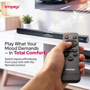 Impex 2.0 Channel Soundbar 4000W PMPO,With Remote, LED Display, Clear Voice Soundbar Smart Bluetooth Speaker for TV, Bluetooth, USB, HDMI, AUX, Optical - SB 1401 - Image 4