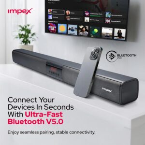 Impex 2.0 Channel Soundbar 4000W PMPO,With Remote, LED Display, Clear Voice Soundbar Smart Bluetooth Speaker for TV, Bluetooth, USB, HDMI, AUX, Optical - SB 1401 - Image 5