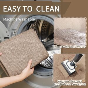 Kitchen Rugs and Mats Non Slip Washable, Absorbent Runner Rugs for Kitchen, Front of Sink, Kitchen Mats for Floor，Easy to Clean and Maintain Kitchen Floor mat(Brown, 17"x30") - Image 4