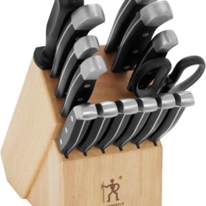 HENCKELS Statement Premium Quality 15-Piece Knife Block Set, Natural, Razor-Sharp, German Engineered Informed by 100+ Years of Mastery, Lightweight and Strong, Dishwasher Safe - Image 6