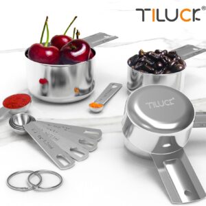 Stainless Steel Measuring Cups & Spoons Set, Cups and Spoons,Kitchen Gadgets for Cooking & Baking (10) - Image 6