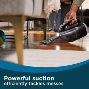 BLACK+DECKER Dustbuster Reveal Handheld Vacuum Cordless, Car Vacuum Portable Cordless, LED Light, Long Run Time, Rechargeable Lightweight Dust Buster, Includes Crevice Tool, Charging Base (HLVD320B42) - Image 4