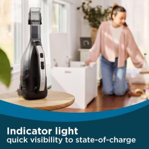 BLACK+DECKER Dustbuster Reveal Handheld Vacuum Cordless, Car Vacuum Portable Cordless, LED Light, Long Run Time, Rechargeable Lightweight Dust Buster, Includes Crevice Tool, Charging Base (HLVD320B42) - Image 8