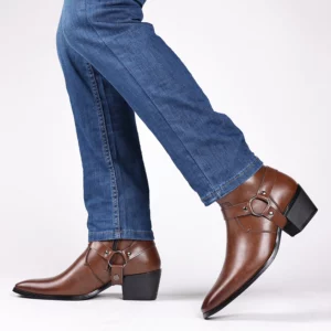 Men's Boots Fashion Designer Chelsea Boots Luxury High Quality Men Cowboy Boots 2026 Zip Wedding Office Dress Shoes Male - Image 3