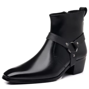 Men's Boots Fashion Designer Chelsea Boots Luxury High Quality Men Cowboy Boots 2026 Zip Wedding Office Dress Shoes Male - Image 5