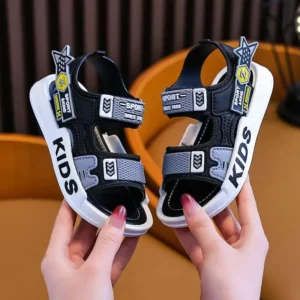 Boys' Cartoon Sandals & Slippers for Summer, Internet-Famous Style, Non-Slip Thick Sole, Casual Home Wear, Suitable for Kids & O - Image 4