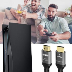 Ubluker 10K 8K 4K HDMI Cable 48Gbps 2M, Certified Ultra High Speed HDMI® Cable 4K 240Hz 144Hz 8K 60Hz 0.01ms HDR10+ ARC eARC HDCP2.3 Netflix Roku TV PC Monitor Projector PS5 4 Xbox - Image 6