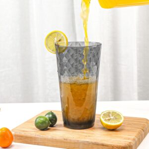 BPA-Free Plastic Tumblers 8 Pack (8x22oz) | Reusable Dishwasher Safe | Stackable Shatterproof Cups | Plastic Drinkware & Drinking Tumblers for Restaurant, Home, Party - Image 2