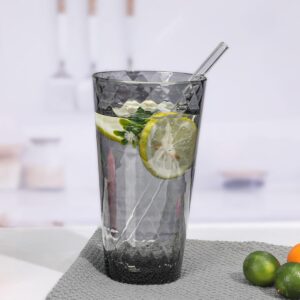 BPA-Free Plastic Tumblers 8 Pack (8x22oz) | Reusable Dishwasher Safe | Stackable Shatterproof Cups | Plastic Drinkware & Drinking Tumblers for Restaurant, Home, Party - Image 5