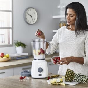 Kenwood Blender 650W Smoothie Blender/Smoothie Maker Blend-X Fresh 1.5L With Extra Blender Jar, Grinder Mill, Grater Mill, Ice Crush Function Blp41.H0Wh White - Image 6