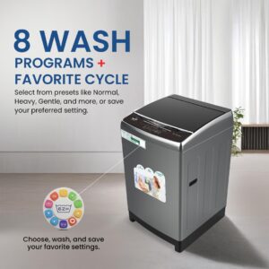 STAR TRACK 18 kg Top Loading Automatic Washing Machine, ESMA 5 Star Energy-Saving, Titanium, Model SW-1800ATT1-SK(T), 1 Years Full Warranty - Image 4