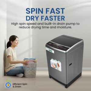 STAR TRACK 18 kg Top Loading Automatic Washing Machine, ESMA 5 Star Energy-Saving, Titanium, Model SW-1800ATT1-SK(T), 1 Years Full Warranty - Image 5