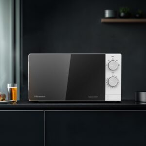 Hisense 20 Liters Solo Microwave Oven for Kitchen, 700W, Compact Design, 5 Power Levels to Support Cooking Options as Defrost, Food Heating, H20MOWS14- (Simplified Control) - Image 3