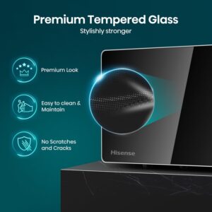 Hisense 20 Liters Solo Microwave Oven for Kitchen, 700W, Compact Design, 5 Power Levels to Support Cooking Options as Defrost, Food Heating, H20MOWS14- (Simplified Control) - Image 8