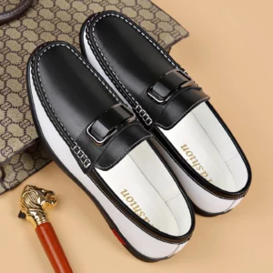New Brand Loafers Men's Shoes All-match Formal Business Leather Shoes Soft Lightweight Men's Casual Men's Fashion Sneakers Shoes - Image 2