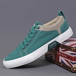 Autumn Mens Casual Shoes Cloth Lace-up Flat Shoes 2026 New Male Sneakers Luxury Design Canvas Shoes for Men Zapatillas Hombre - Image 4