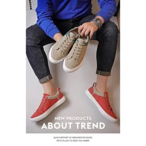 Autumn Mens Casual Shoes Cloth Lace-up Flat Shoes 2026 New Male Sneakers Luxury Design Canvas Shoes for Men Zapatillas Hombre - Image 6