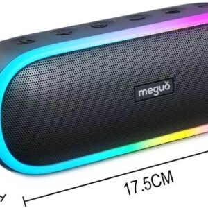 MEGUO Bluetooth Speaker 20W Loud Wireless Speakers with RGB Lights, Portable Speaker, IPX7 Waterproof, Bluetooth 5.3, Microphone Input, 20H Playtime, Outdoor for Party Camping BBQ - Image 8