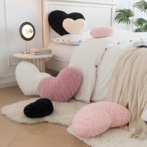 Heart Pillow, Soft Heart Shaped Pillow with Room Decorative Throw Pillows for Bed Couch Chair Sofa, Heart Shaped Cute Throw Pillow Cushion for Bedroom Living Room (Pink, Large 19.6" x 15.7") - Image 5