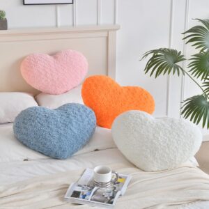 Heart Pillow, Soft Heart Shaped Pillow with Room Decorative Throw Pillows for Bed Couch Chair Sofa, Heart Shaped Cute Throw Pillow Cushion for Bedroom Living Room (Pink, Large 19.6" x 15.7") - Image 6