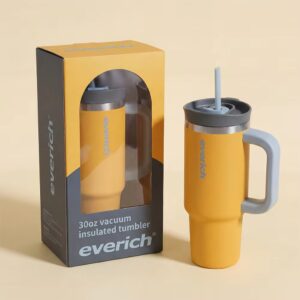 Everich High Quality 30oz 2 in 1 Lid Stainless Steel Tumbler LFGB CE Double Wall Vacuum Insulation Tumbler Factory Price - Image 4