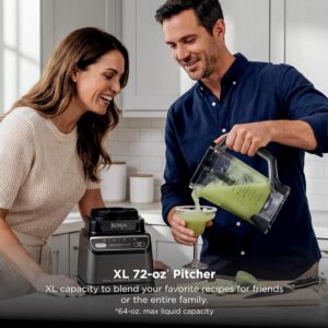Ninja Professional Blender 2.0 | Smoothie Maker, Drink Mixer, Grinder, Ice Crusher | Total Crushing Technology, Auto-iQ Program, 1200W Power, XL 72-oz. Pitcher | Dark Grey | BR201AMZ - Image 2