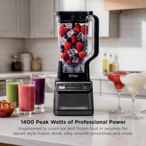 Ninja Professional Blender 2.0 | Smoothie Maker, Drink Mixer, Grinder, Ice Crusher | Total Crushing Technology, Auto-iQ Program, 1200W Power, XL 72-oz. Pitcher | Dark Grey | BR201AMZ - Image 3