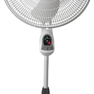 Lasko Oscillating Adjustable Pedestal Stand Fan with Timer and Remote for Indoor, Bedroom, Living Room, Home Office & College Dorm Use, 16 Inch, White, 1646 - Image 6