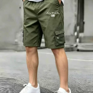American Flag Printed Cargo Shorts Independence Day Eagle Shorts Summer Cargo Work Camping Multi-pocket Short Pants Streetwear - Image 3