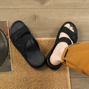 Men's casual slippers summer breathable lightweight soft sole outdoor beach walking shoes slip on slide comfort fashion slippers - Image 6