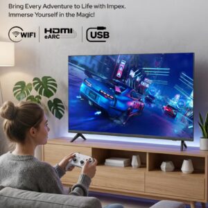 Impex 43 Inch Full HD Smart Android LED TV - 1920x1080 Screen Resolution Television, Latest Android Version, Frame Less Design, Quad Core Processor, Mirror Cast And E-Share, HDMI\USB\ Wi-Fi Input, Netflix, YouTube, Disney+, Apple TV+, Starz Play Arabia, Smart Energy Saving, 2 Year Warranty - Gloria 43 Smart Black Black - Image 7