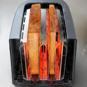 Philips Toaster - 650W, 6 Adjustable Browning Levels, 2 Slice Capacity, Automatic Shut-Off, Instant Stop Button, Removable Crumb Tray, Cord Storage, Charcoal Grey - HD2510/90 - Image 8