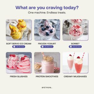 Nutricook Frost Ice Cream Maker – 2-in-1 Soft Serve & Slushie Machine | No Pre-Freezing | Slushie, Gelato, Frozen Yoghurt, Sorbet, Milkshake & More | 6 Modes, 7 Textures, 1.8L, 2 Yr Warranty - Image 3