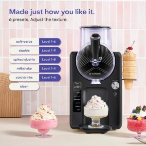 Nutricook Frost Ice Cream Maker – 2-in-1 Soft Serve & Slushie Machine | No Pre-Freezing | Slushie, Gelato, Frozen Yoghurt, Sorbet, Milkshake & More | 6 Modes, 7 Textures, 1.8L, 2 Yr Warranty - Image 4